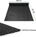 Black Rectangular Drainage Mat for Busy Wet Areas