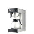 Commercial Drip Coffee Brewer with Glass Pots and Thermal Trays