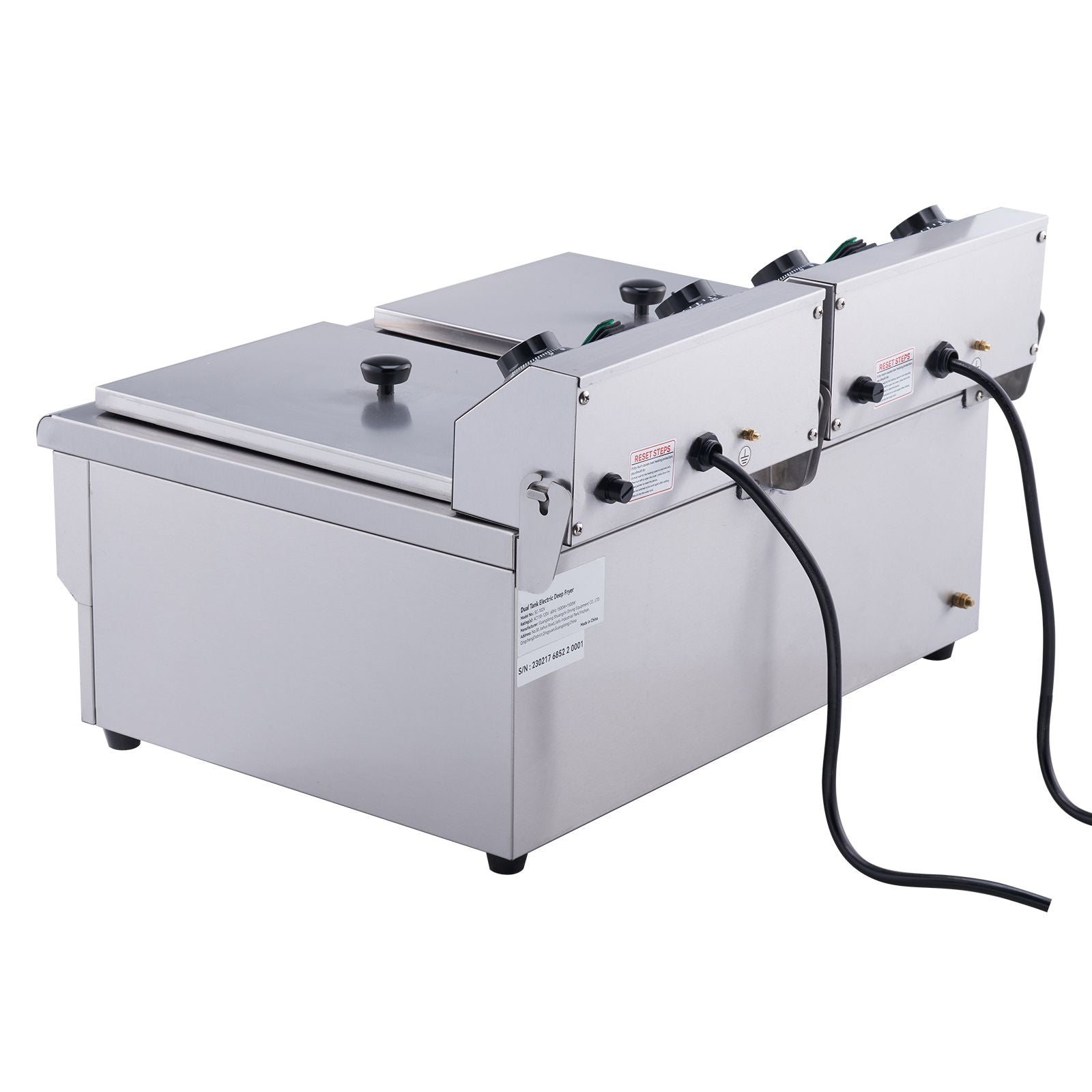 Dual Tank Commercial Electric Deep Fryer – Separate Oil Tanks for Distinct Flavors