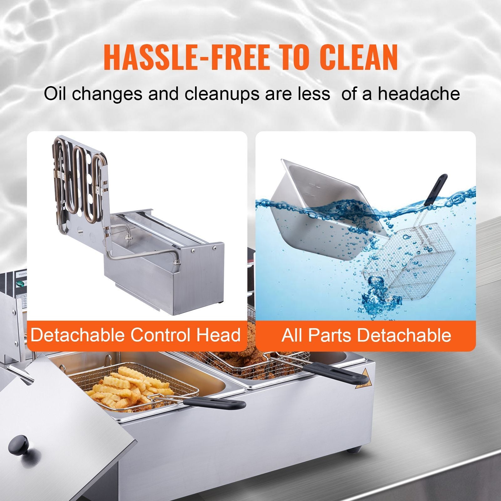 Dual Tank Commercial Electric Deep Fryer – Separate Oil Tanks for Distinct Flavors