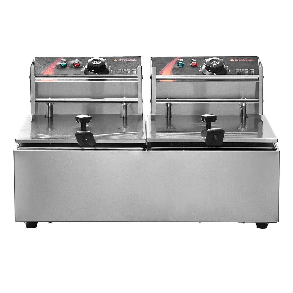 Dual Tank Commercial Electric Deep Fryer – Separate Oil Tanks for Distinct Flavors