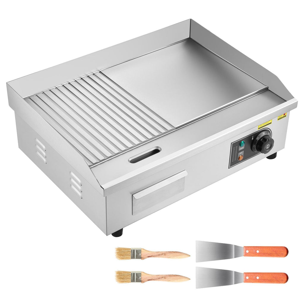 Commercial Electric Griddle with Dual Cooking Zones