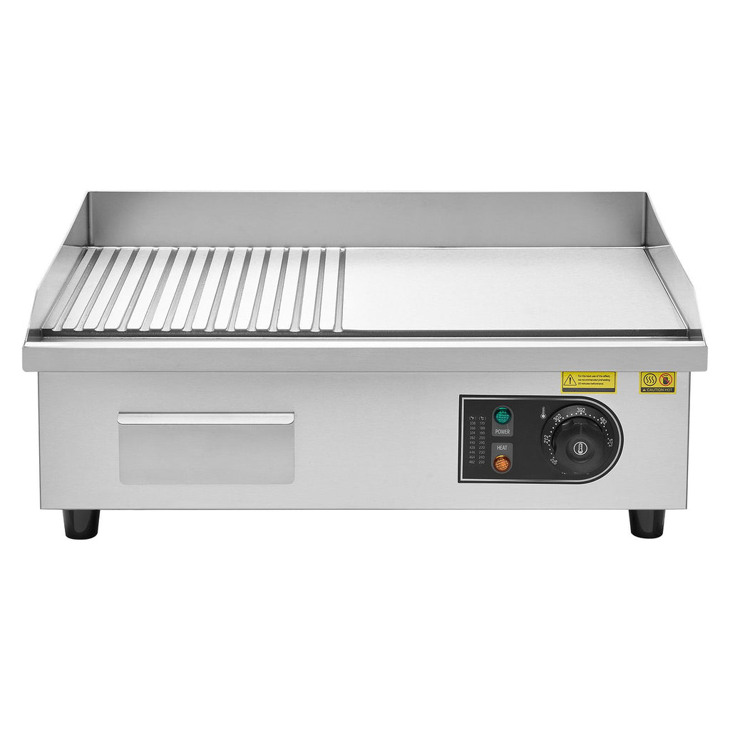 Commercial Electric Griddle with Dual Cooking Zones