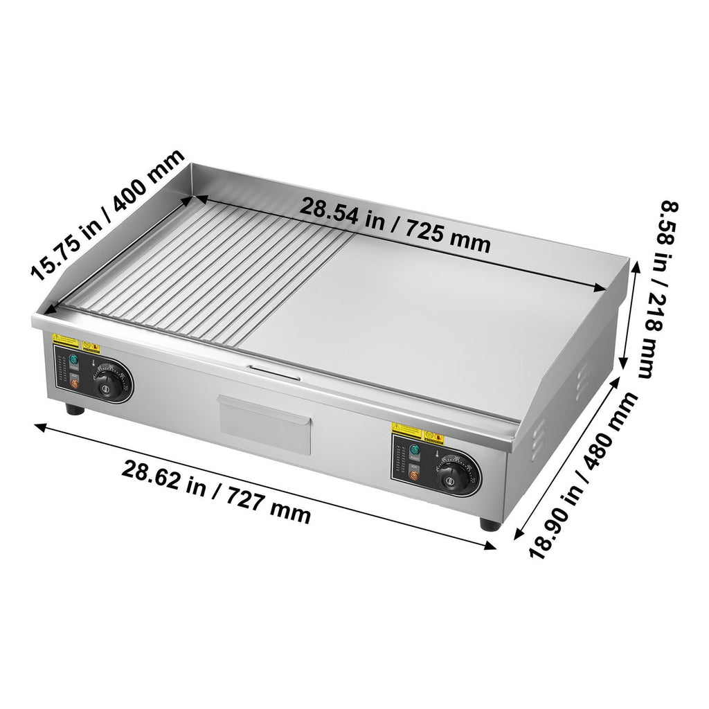 Commercial Electric Griddle with Precise Temperature Control