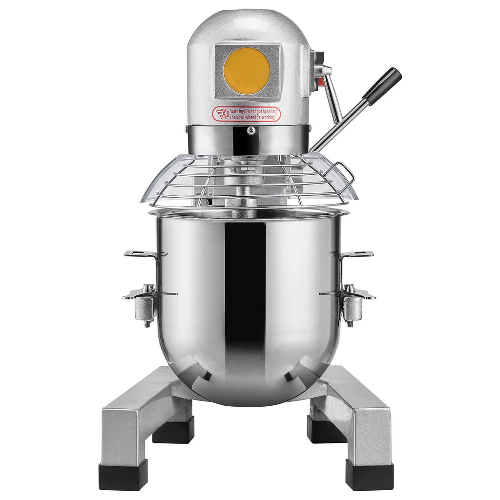 Commercial Stand Mixer with Timer and Three Attachments