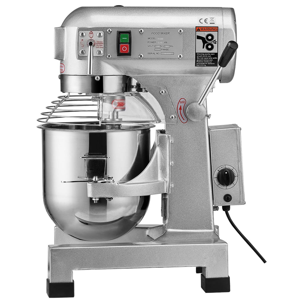 Commercial Stand Mixer with Timer and Three Attachments