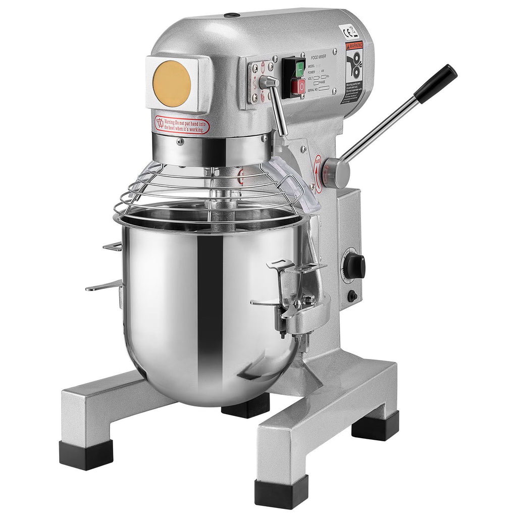 VEVOR Commercial Stand Mixer with Three Speeds and Attachments