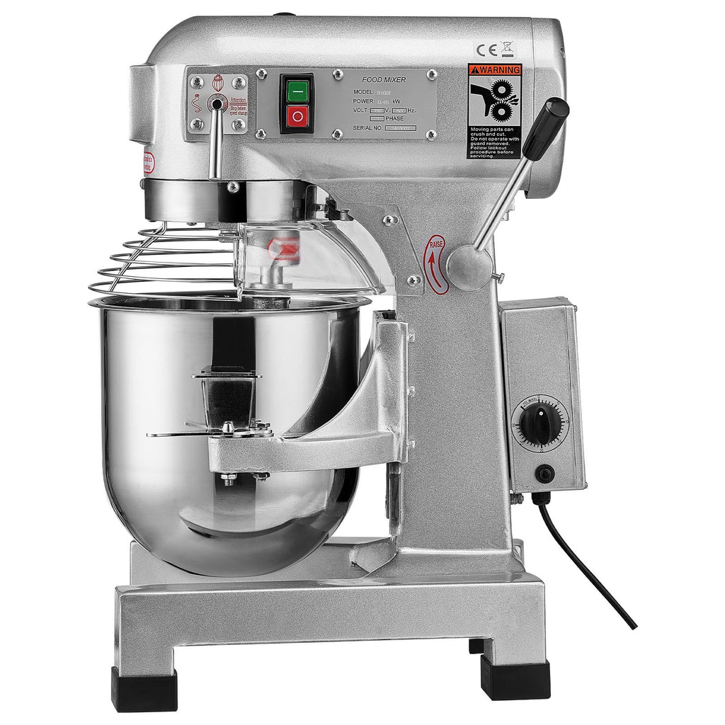 VEVOR Commercial Stand Mixer with Three Speeds and Attachments