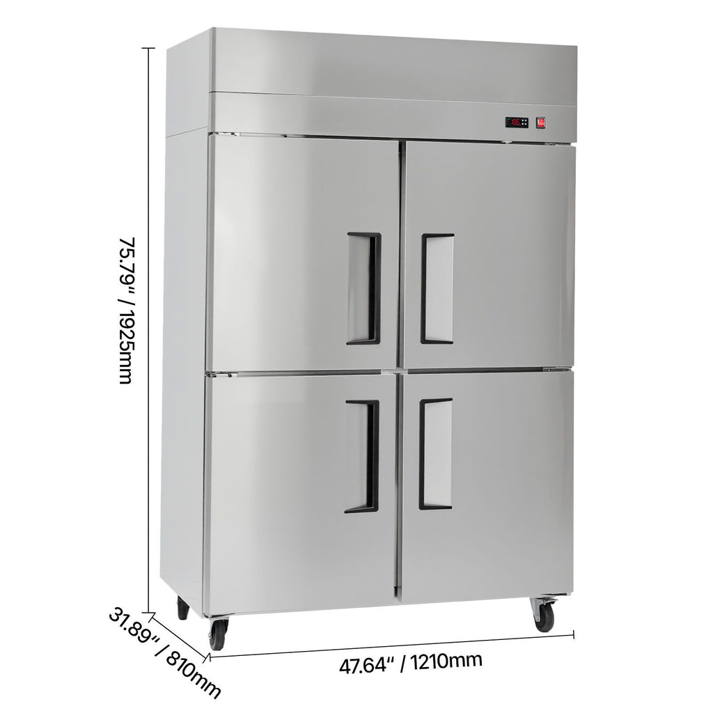 Four-Door Commercial Reach-In Freezer