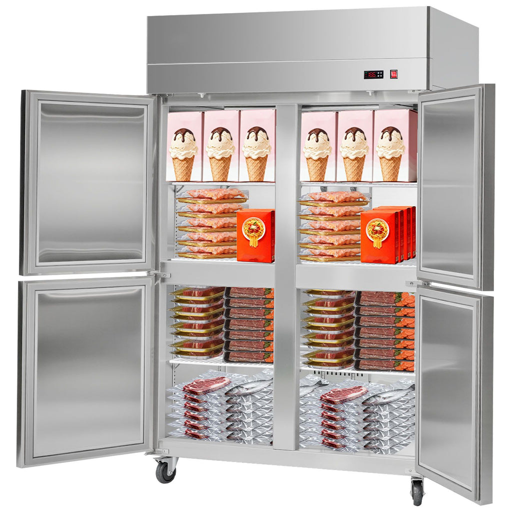 Four-Door Commercial Reach-In Freezer