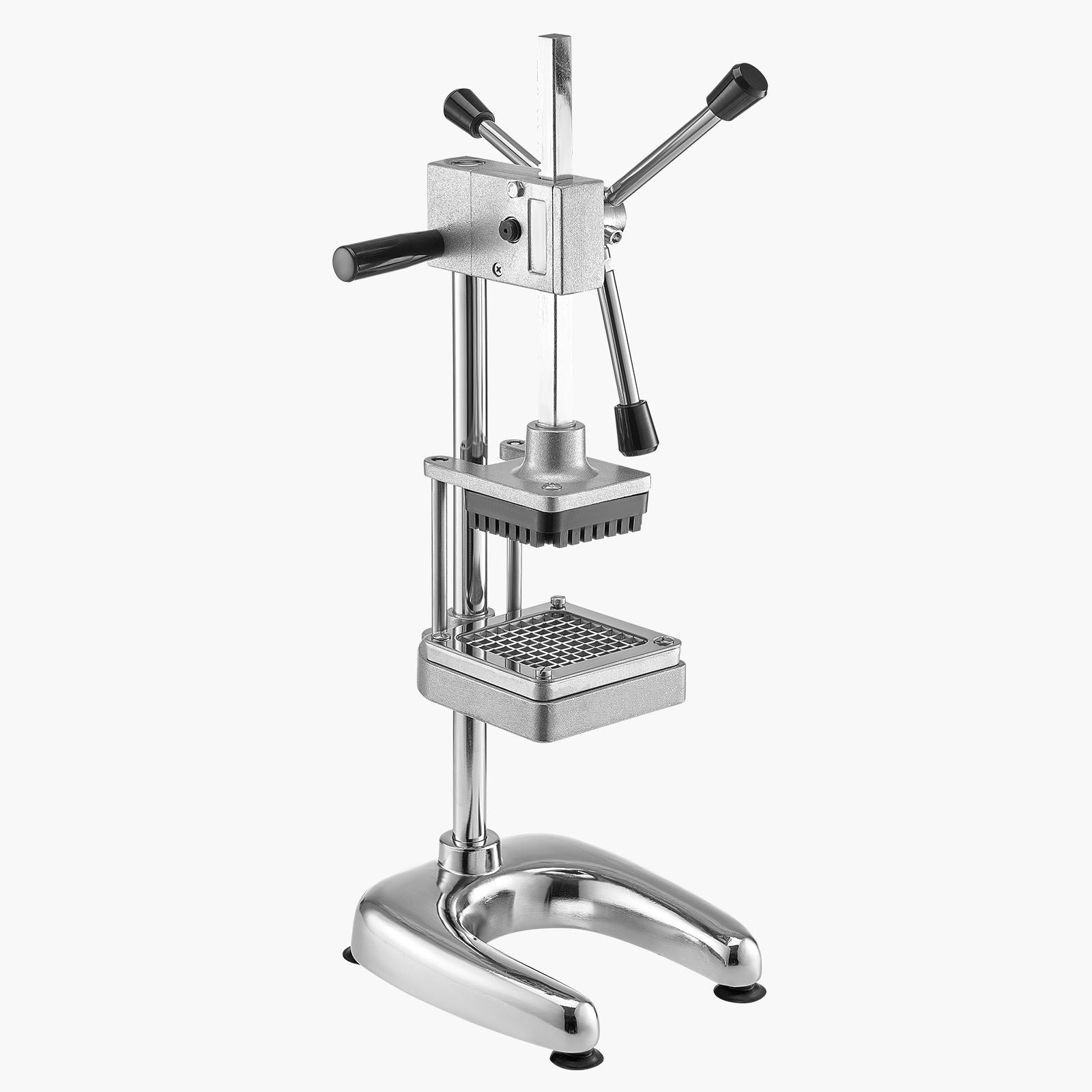 Commercial French Fry Cutter with 3 Stainless Steel Blades – Manual Vegetable Chopper