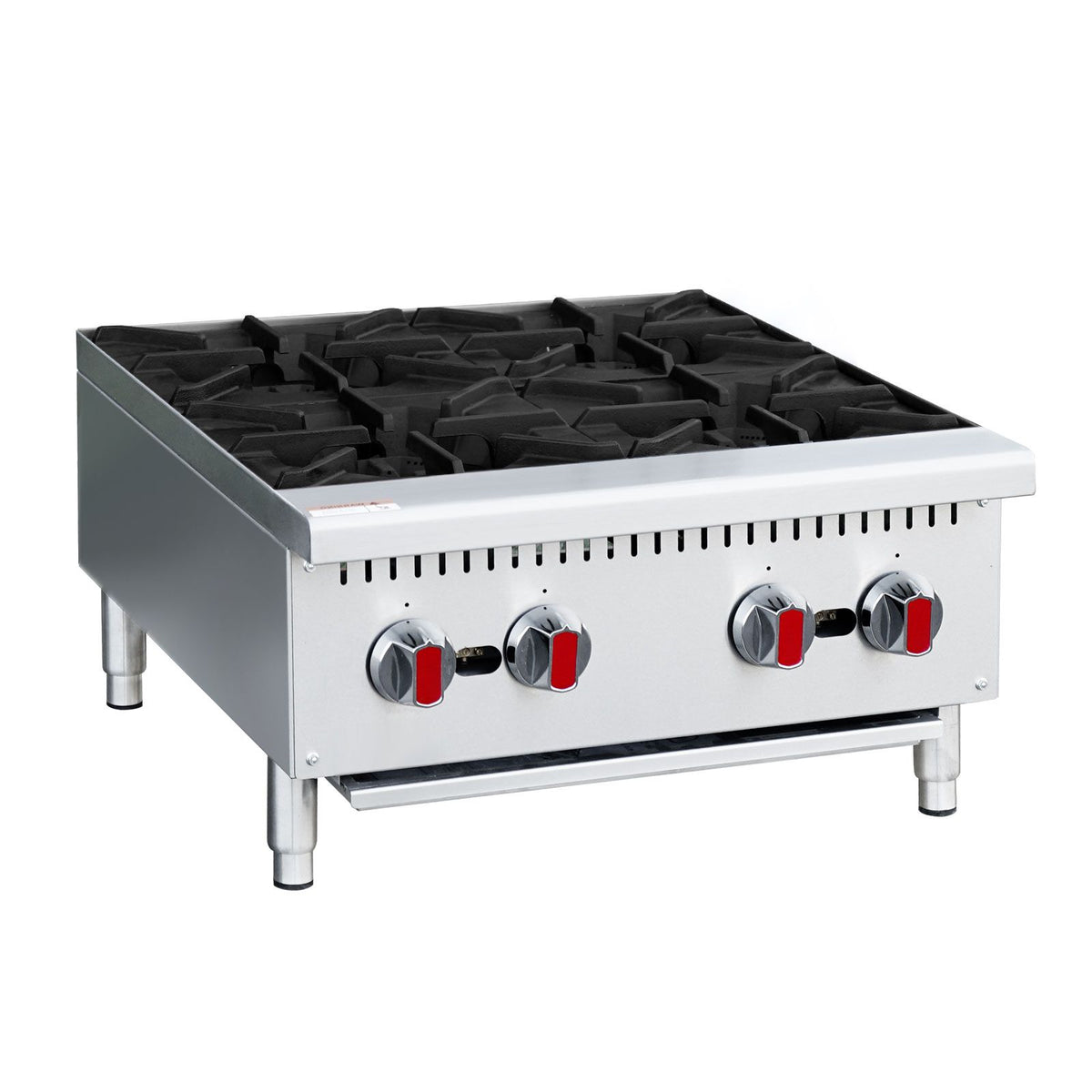 practical Commercial Gas Stove – 4 Burners, 100,000 BTU Countertop Range