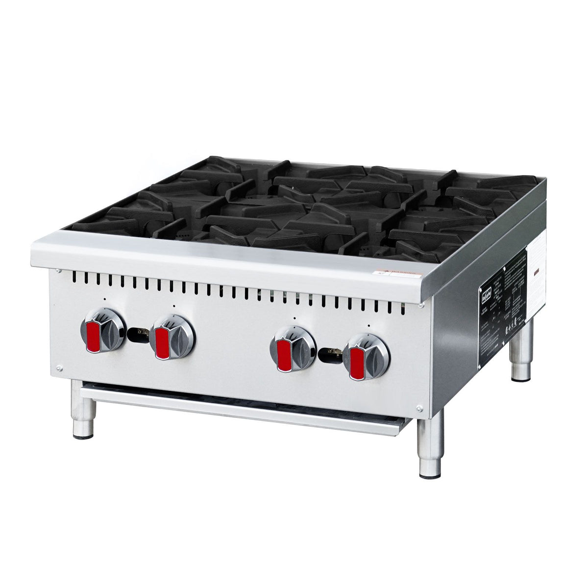 practical Commercial Gas Stove – 4 Burners, 100,000 BTU Countertop Range