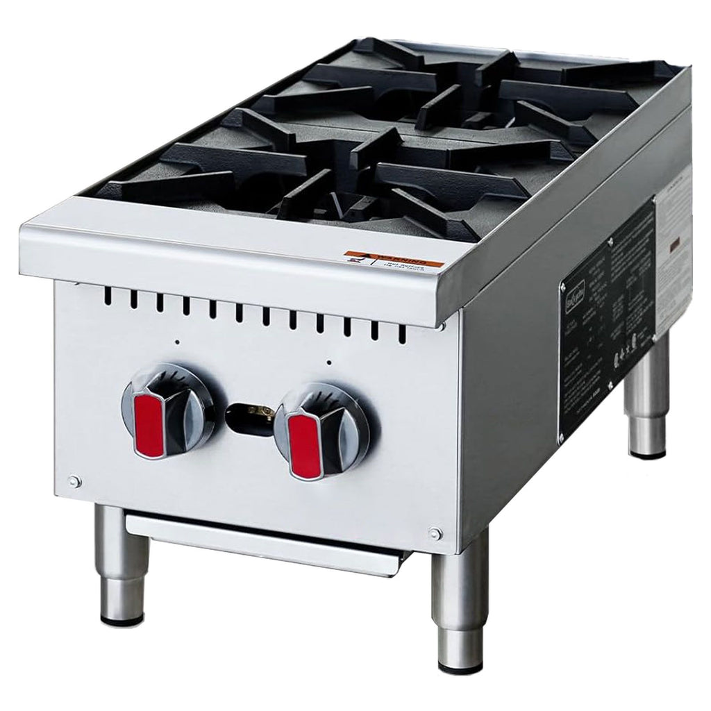 practical Commercial Gas Stove – 4 Burners, 100,000 BTU Countertop Range