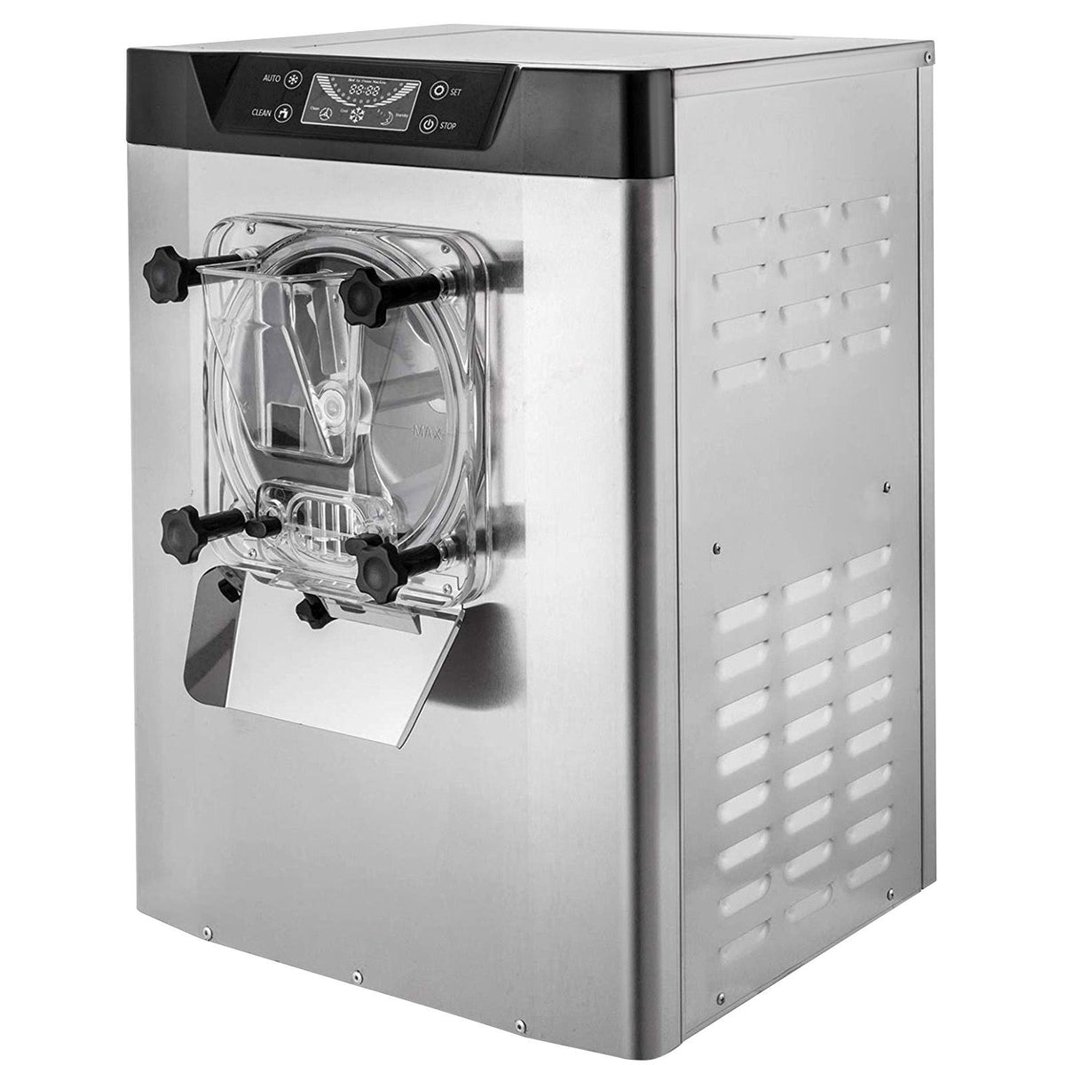 Commercial Ice Cream Machine 1400W 20/5.3 Gph Hard Serve Ice Cream Maker with LED Display Screen Aut