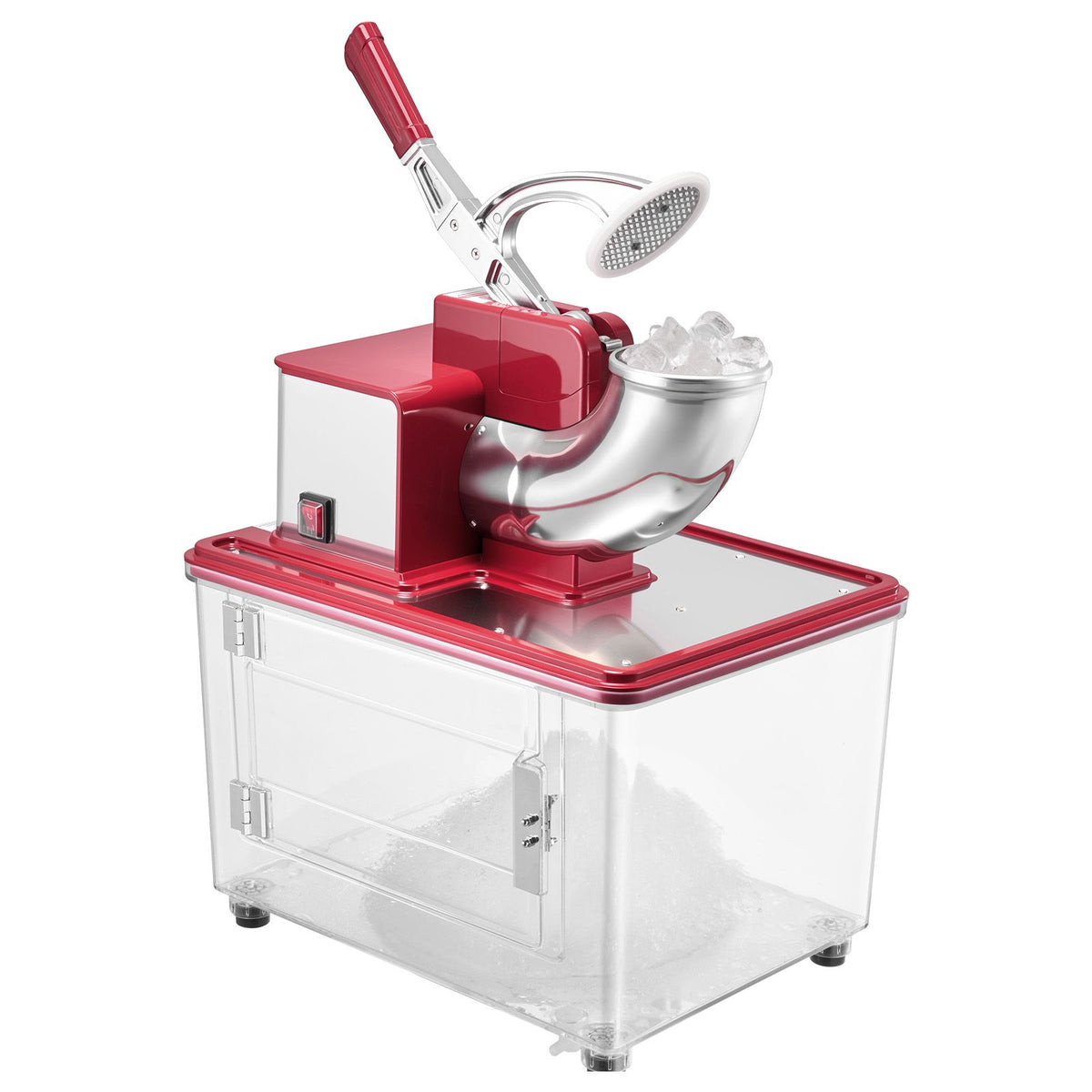 High-Efficiency Commercial Ice Crusher /H – Electric Snow Cone Machine with 350W Motor & 11 Gal Bin