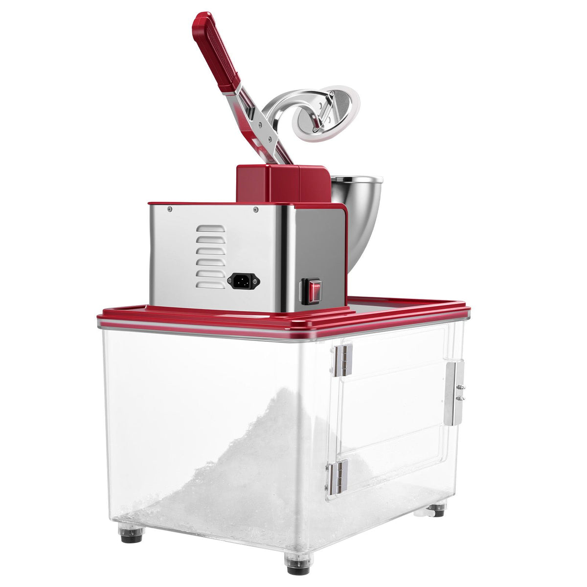 High-Efficiency Commercial Ice Crusher /H – Electric Snow Cone Machine with 350W Motor & 11 Gal Bin