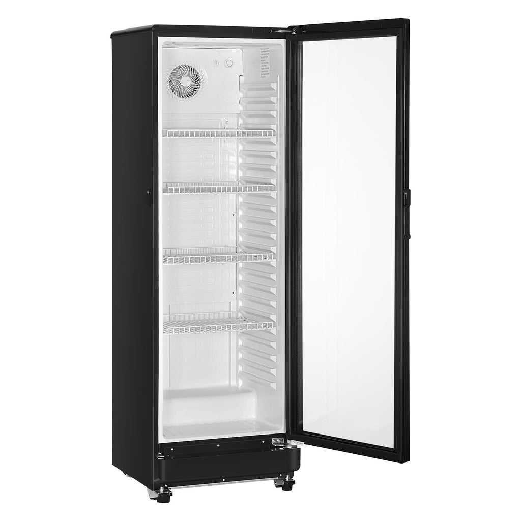 Commercial Merchandiser Refrigerator with Glass Door and LED Lighting