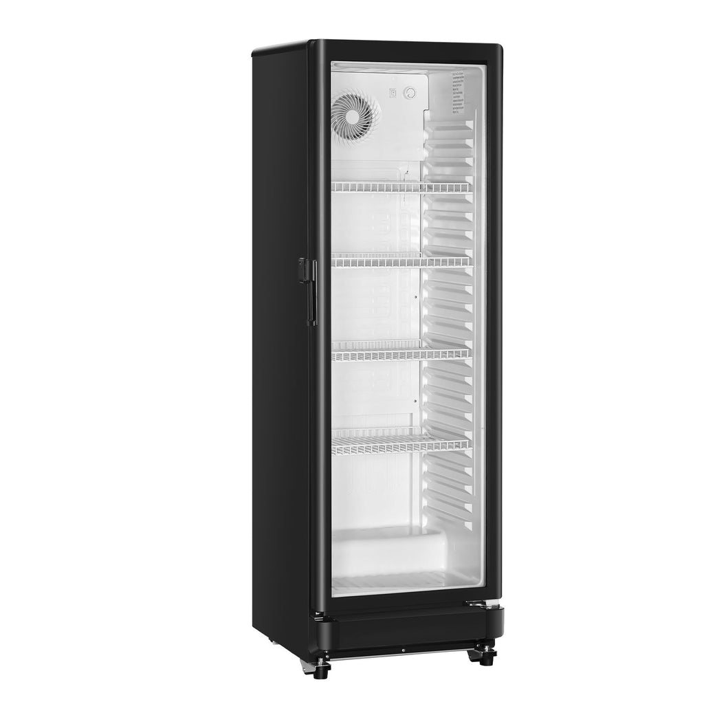 Commercial Merchandiser Refrigerator with Glass Door and LED Lighting