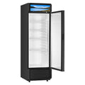 Commercial Merchandiser Refrigerator with Double-Layer Glass Door and LED Lightbox
