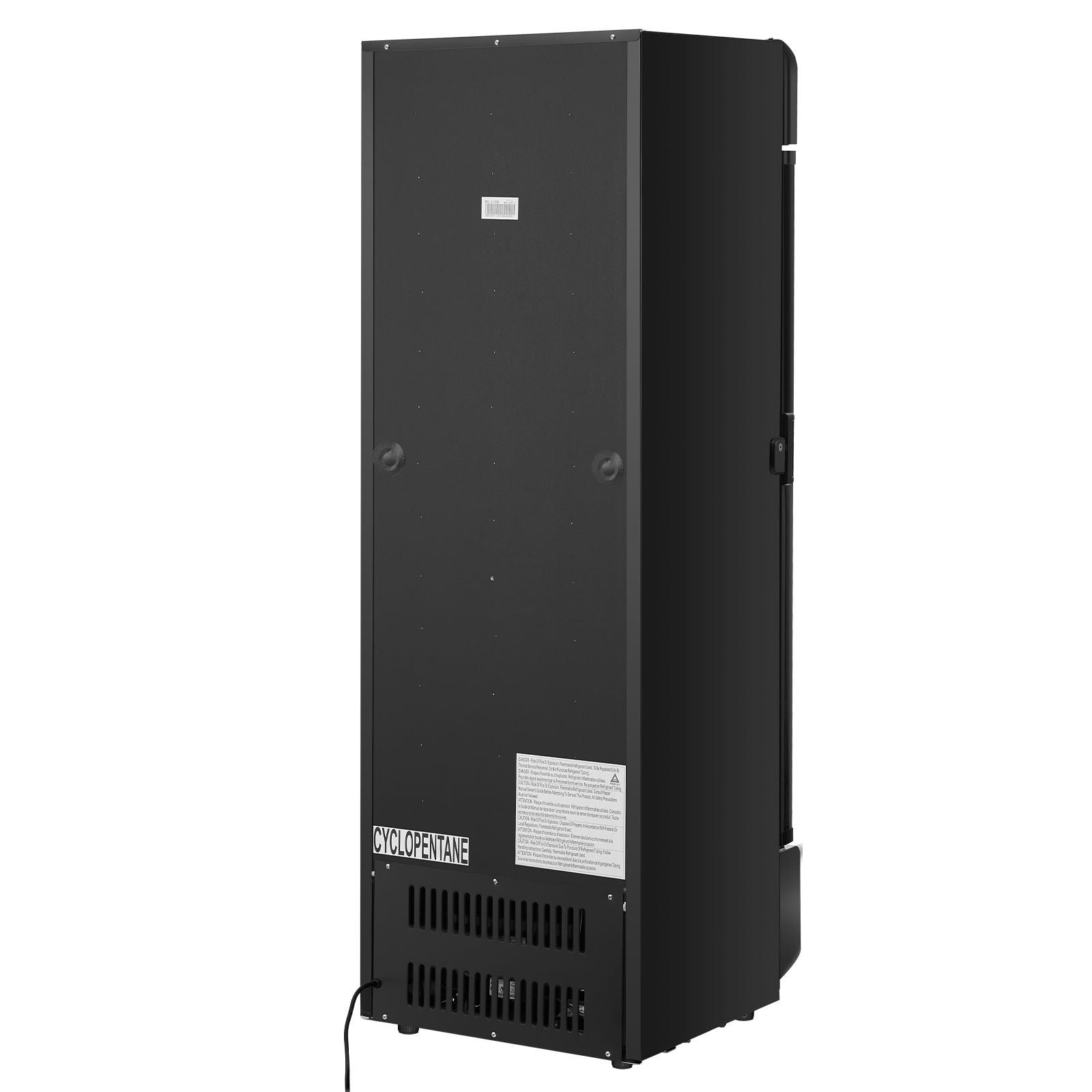 Commercial Merchandiser Refrigerator with Double-Layer Glass Door and LED Lightbox