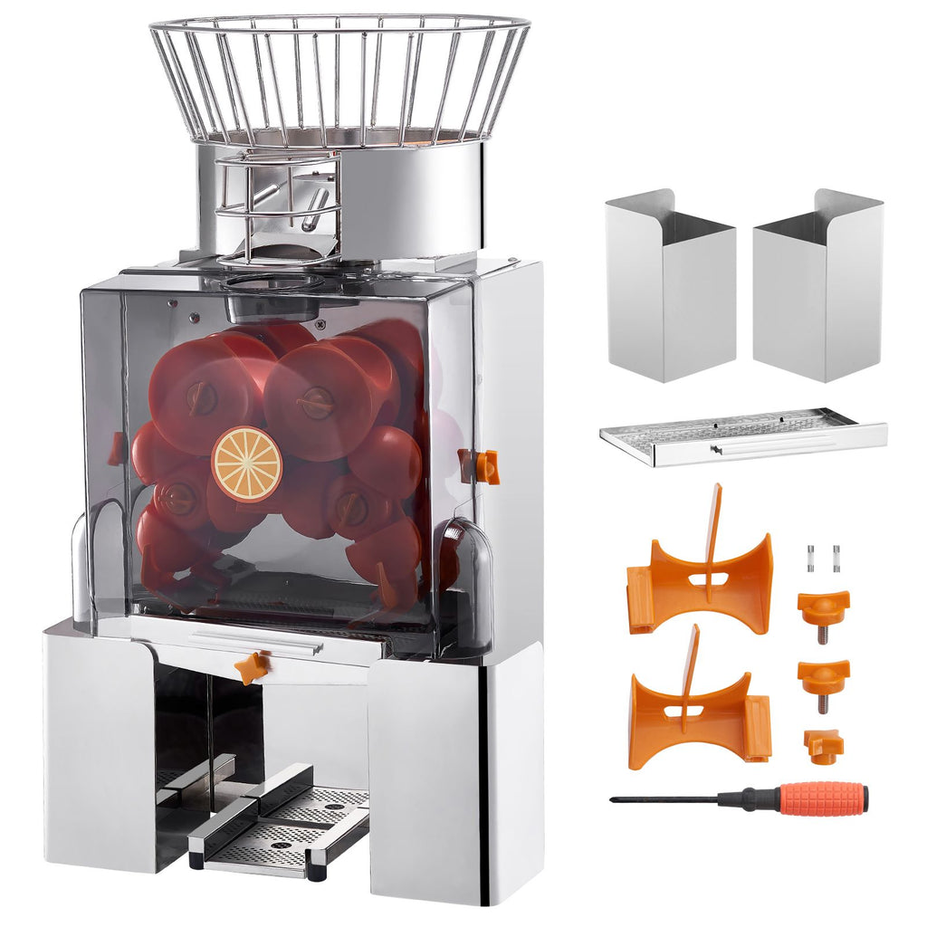 Commercial Orange Juicer Machine, 120W Automatic Feeding Juice Extractor, Stainless Steel Juice Extr