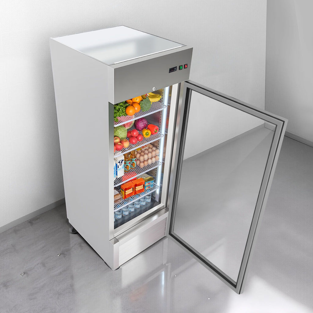 Commercial Glass-Door Refrigerator with Digital Control