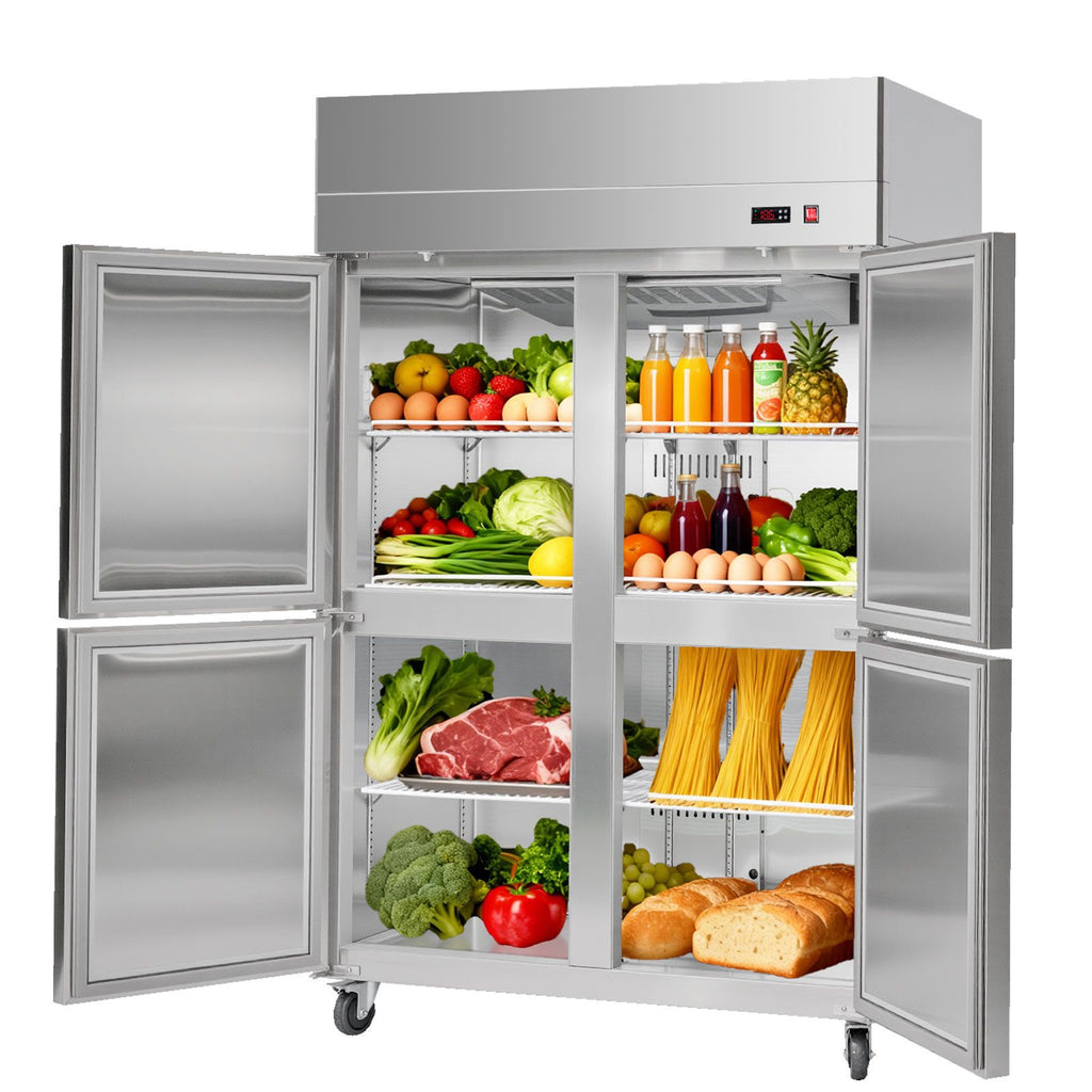 Commercial Reach-In Refrigerator with Frost-Free Auto-Defrost and Digital Temperature Control