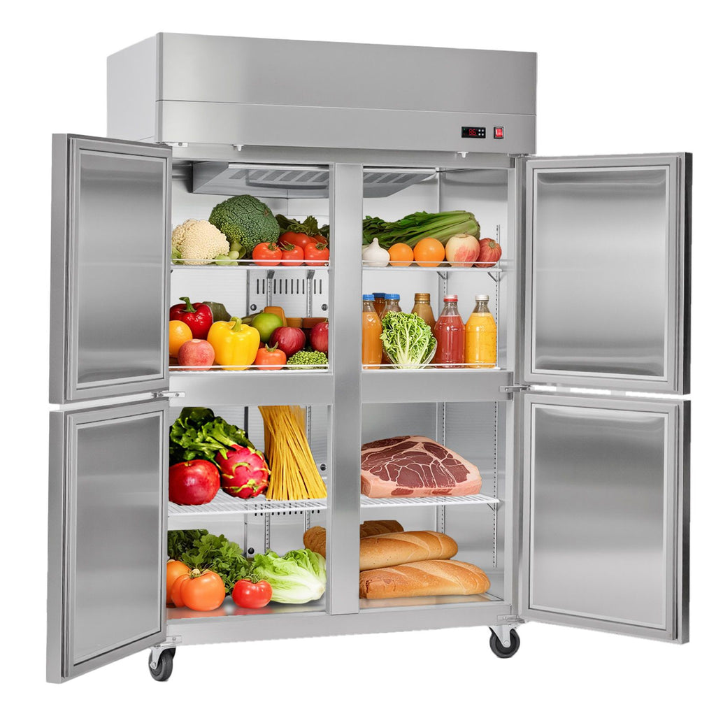 Commercial Reach-In Refrigerator with Frost-Free Auto-Defrost and Digital Temperature Control
