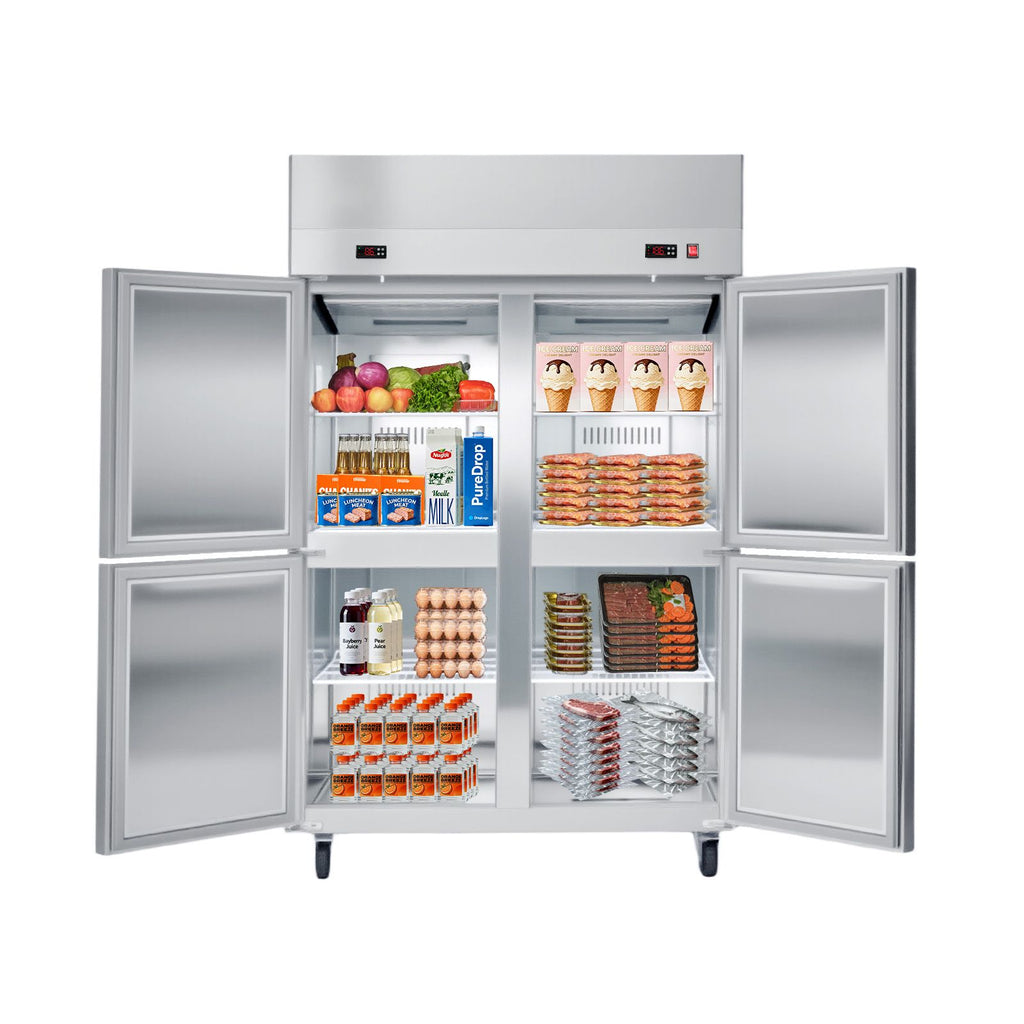 Commercial Refrigerator-Freezer Combo with Independent Controls