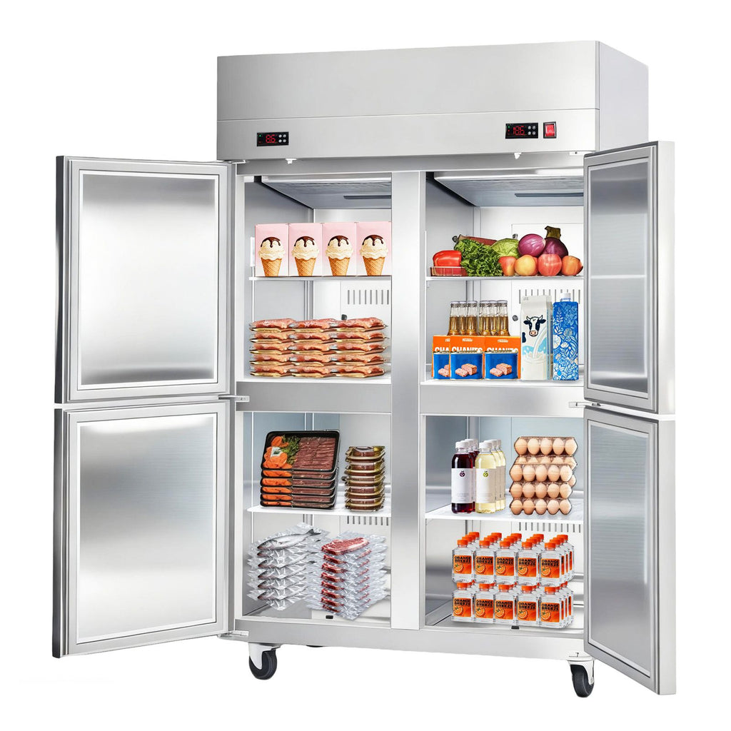 Commercial Refrigerator-Freezer Combo with Independent Controls