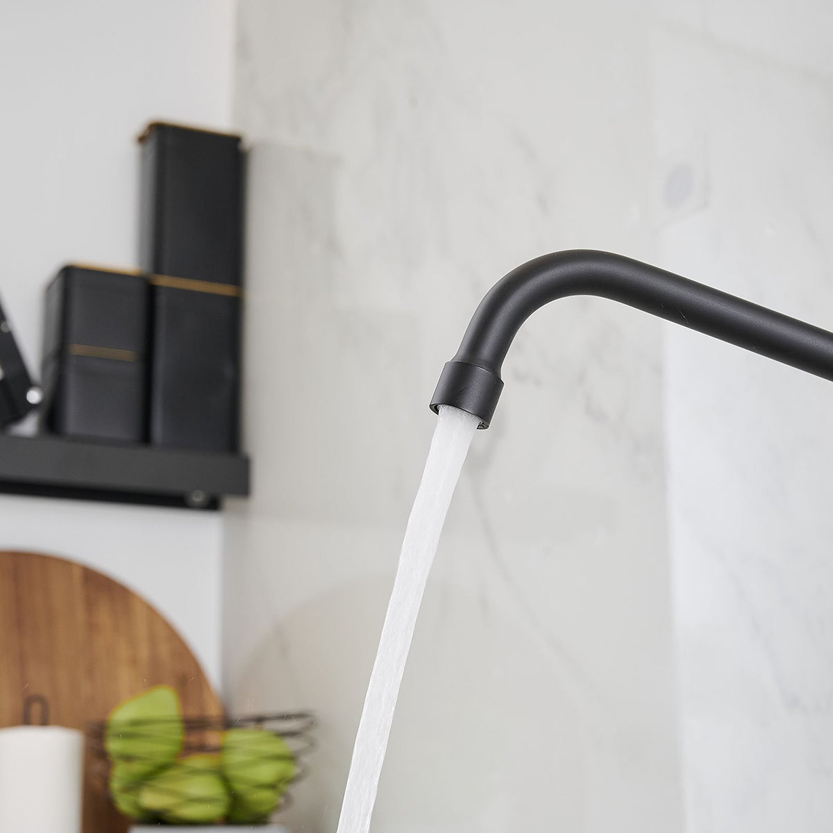 Commercial Wall Mount Pre-Rinse Kitchen Faucet with Dual Handles