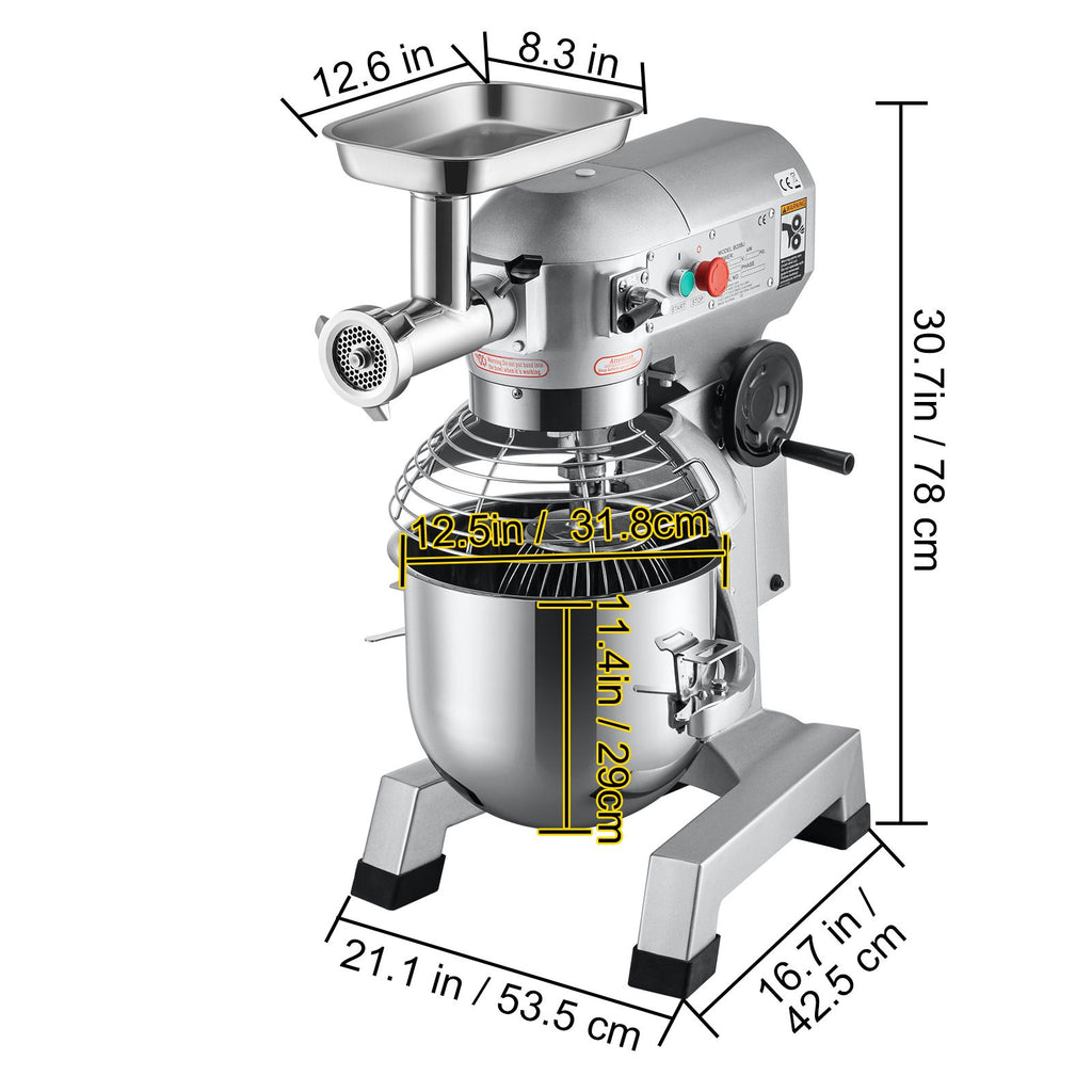 Commercial Stand Mixer and Meat Grinder