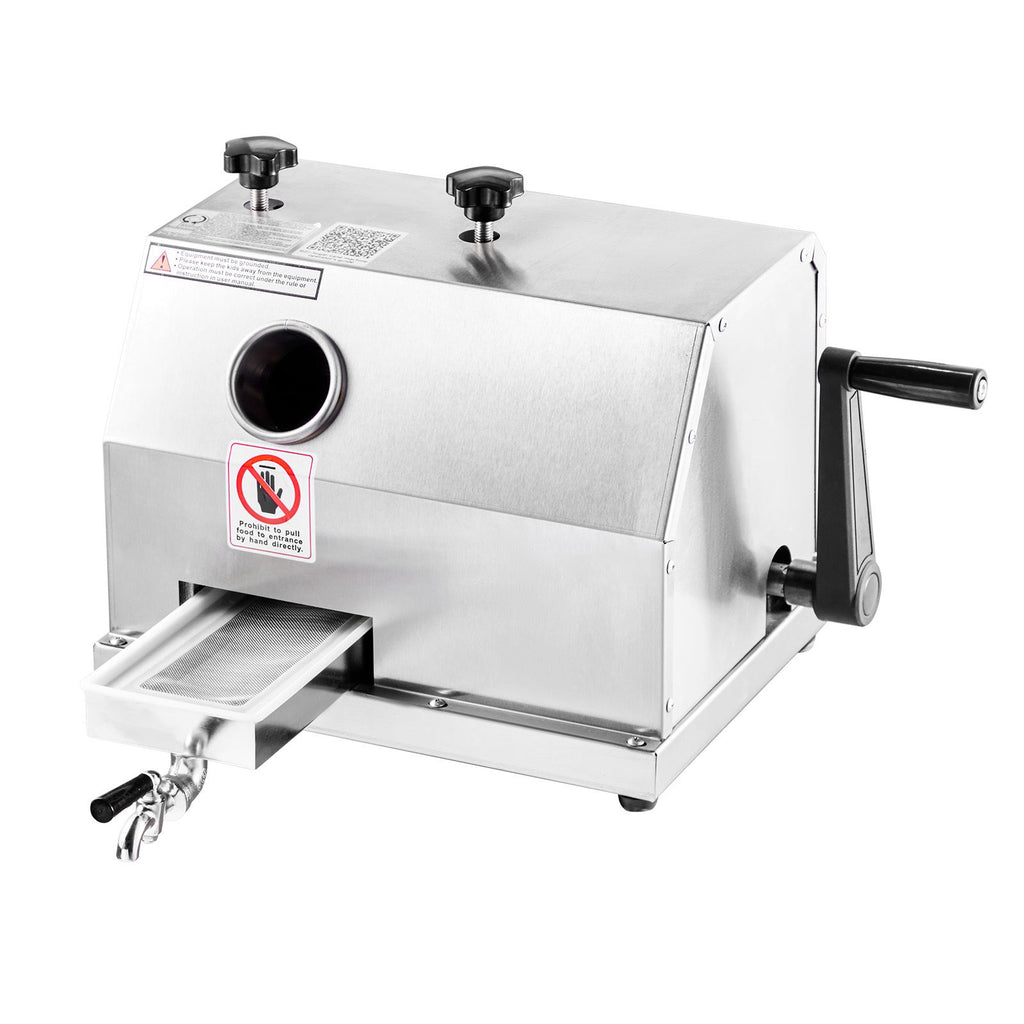 Manual Three-Roller Sugar Cane Juicer for Busy Beverage Service