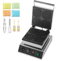 Commercial Waffle Maker with Adjustable Temperature and Even Heating