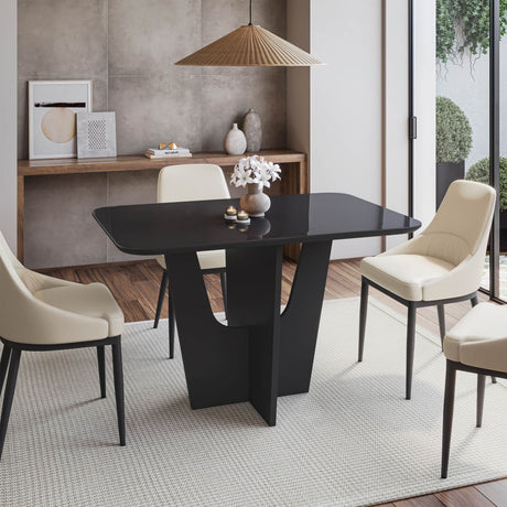 Modern Italian-Inspired Dining Table for 4 with Elegant Design