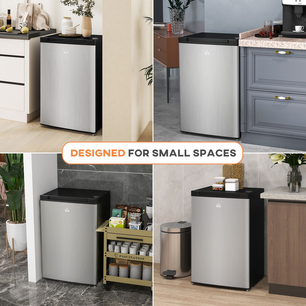 Compact Upright Freezer with Adjustable Thermostat & Reversible Door