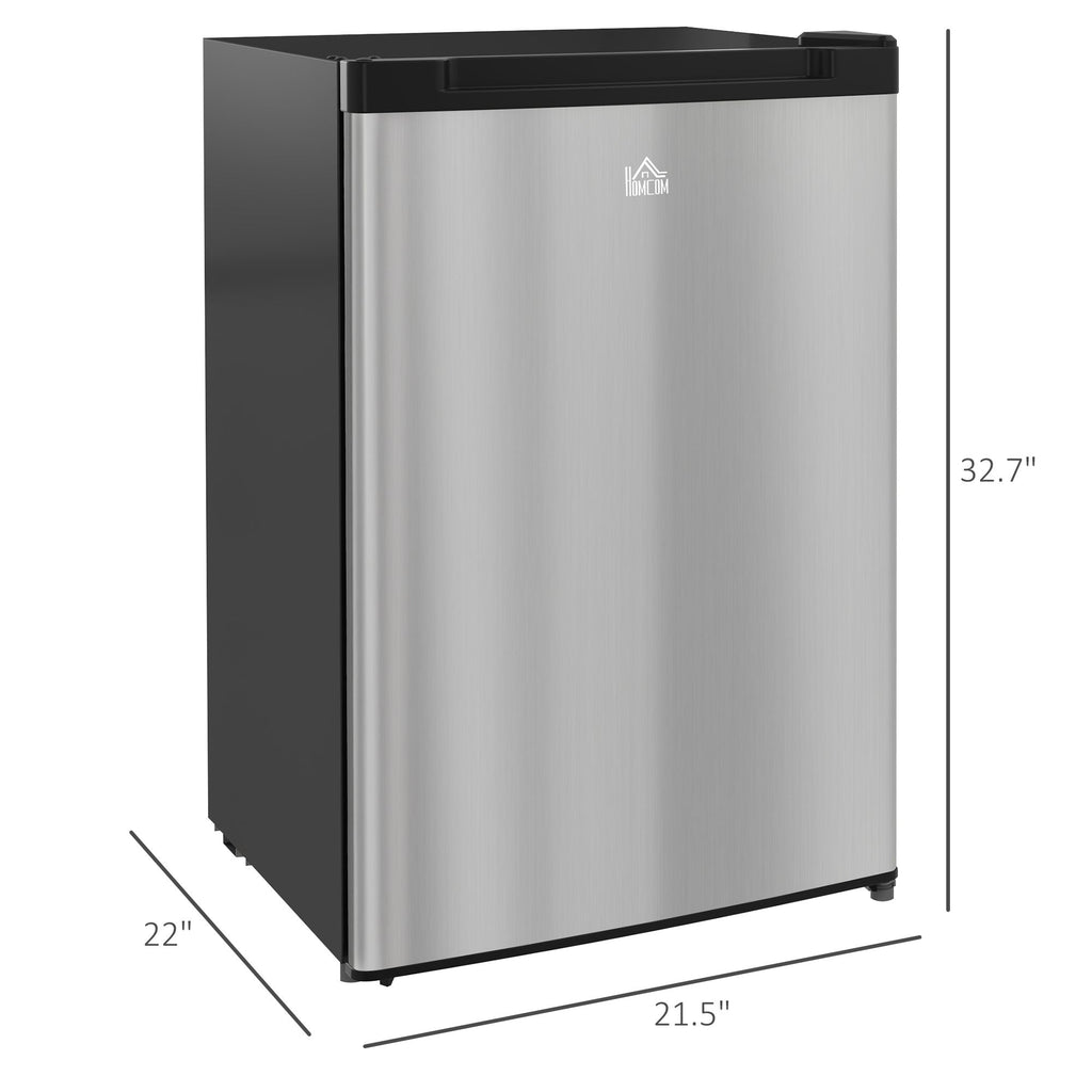 Compact Upright Freezer with Adjustable Thermostat & Reversible Door