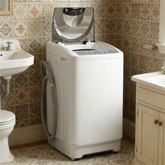 Compact Portable Washing Machine with 8 Programs and Timer