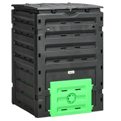 120-Gallon Compost Bin with Vents and Sliding Doors for Fertile Soil