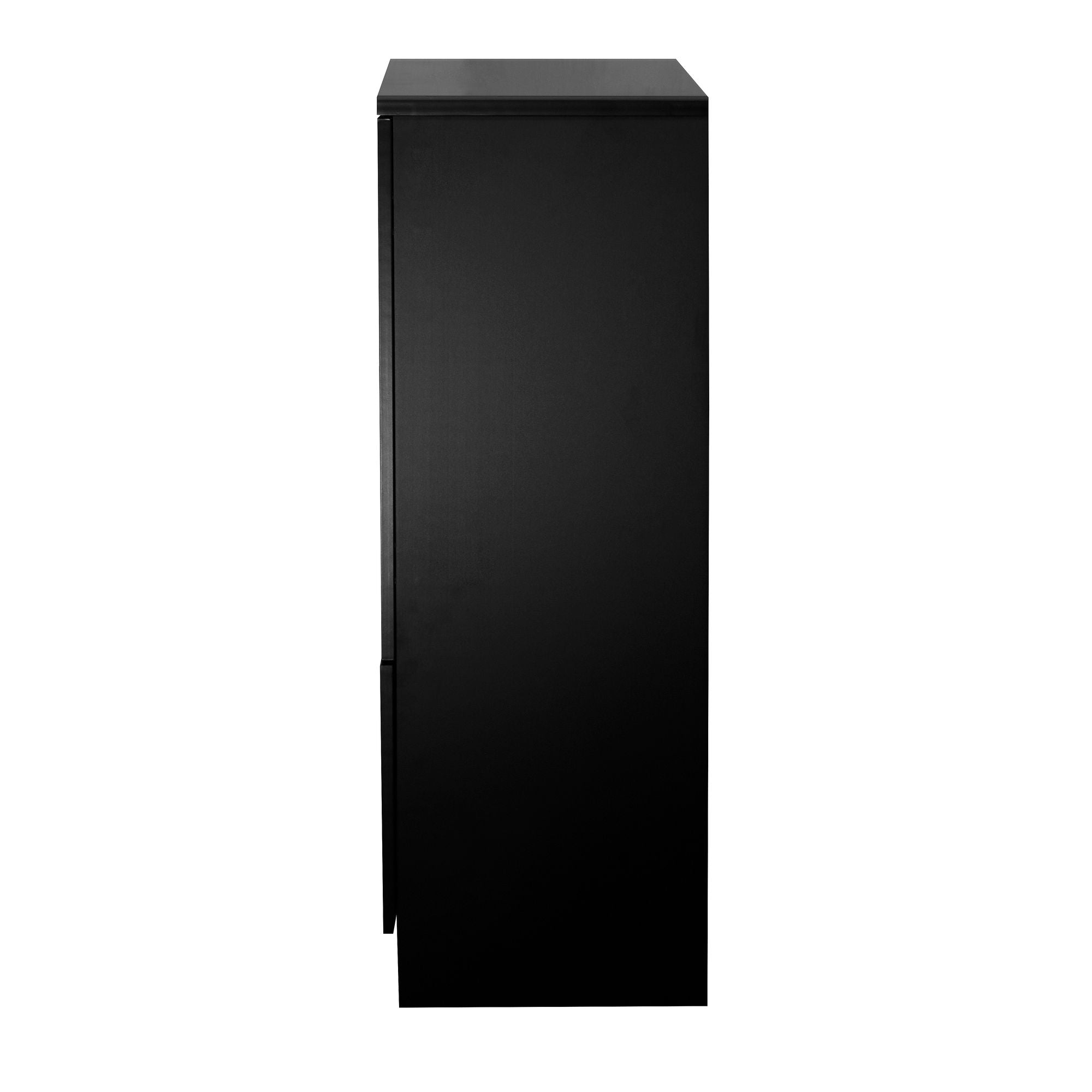 Multipurpose Storage Cabinet with Glass Doors and Adjustable Shelves