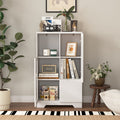 Multipurpose Storage Cabinet with Glass Doors and Adjustable Shelves