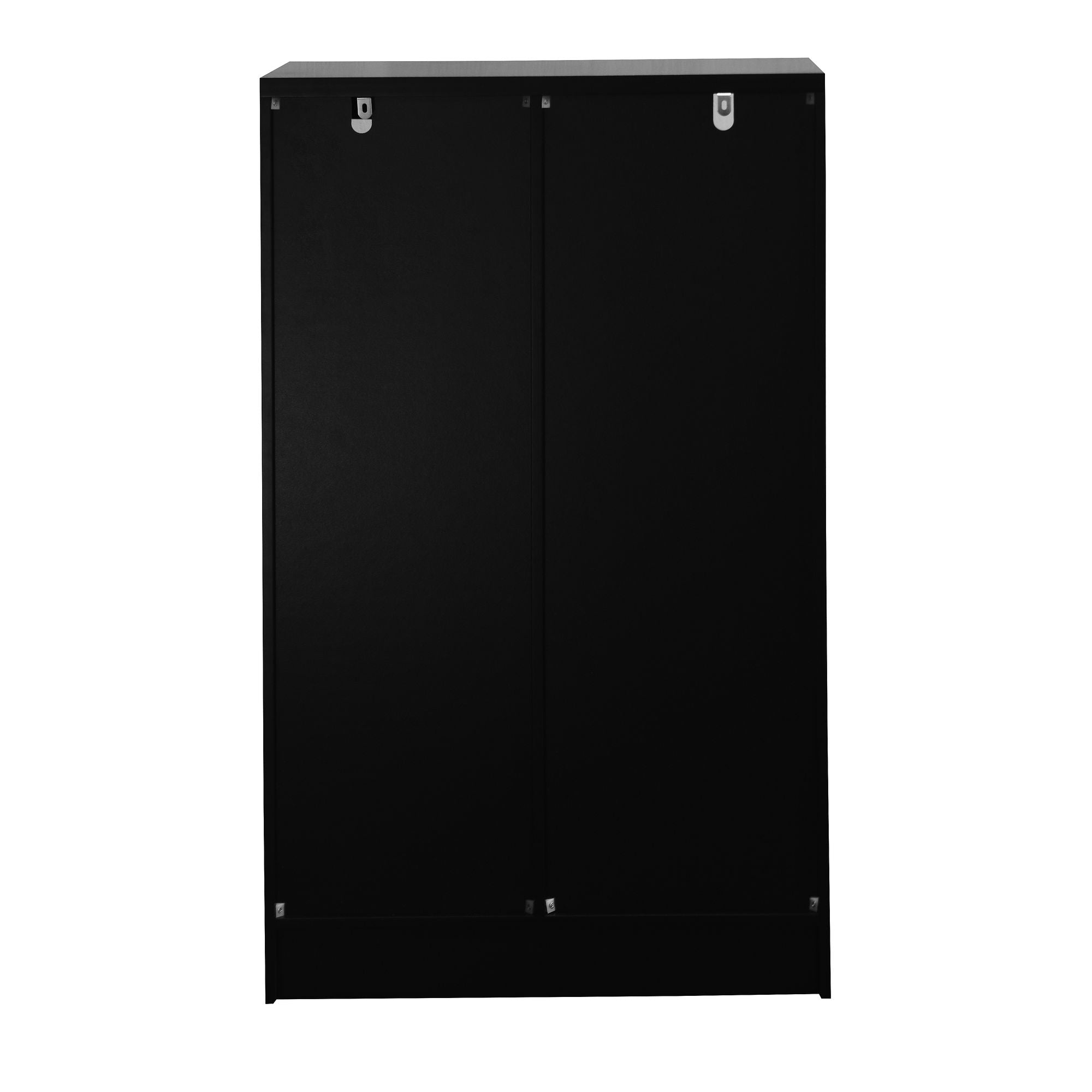 Multipurpose Storage Cabinet with Glass Doors and Adjustable Shelves