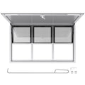 Food Truck Service Window with Six Sliding Panels
