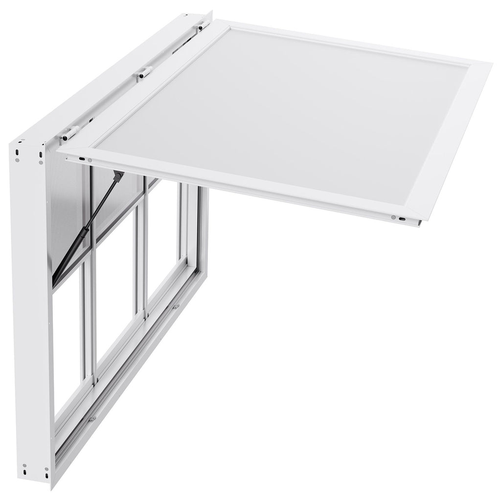 Food Truck Service Window with Six Sliding Panels