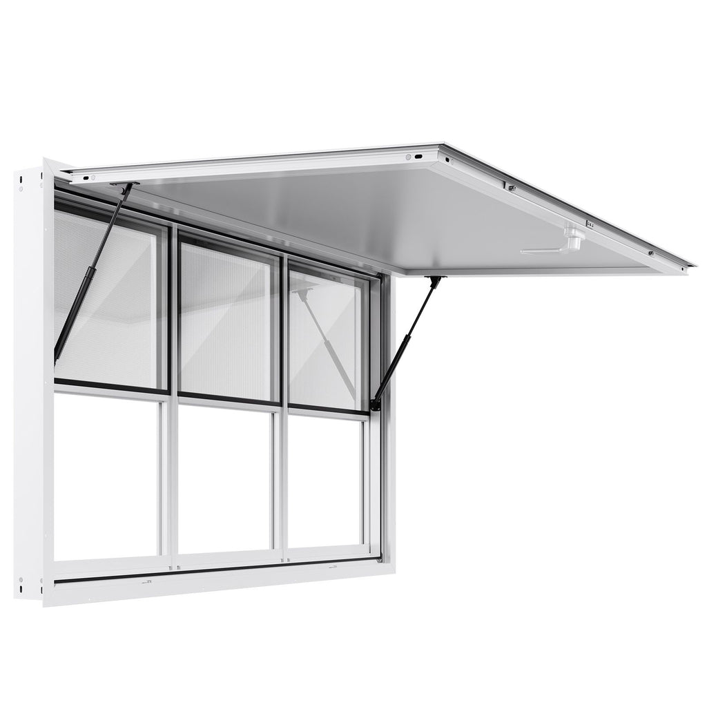 Food Truck Service Window with Six Sliding Panels