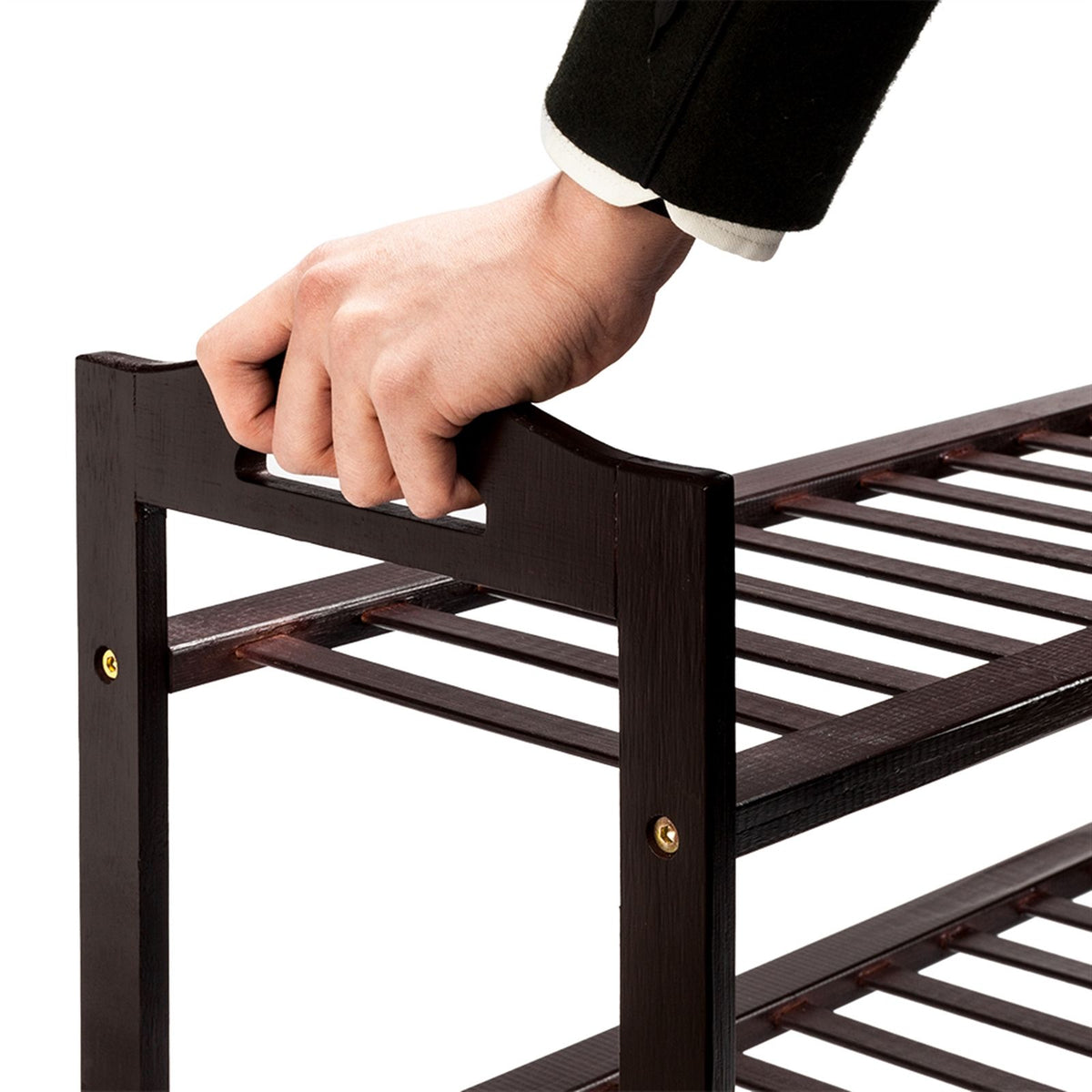 4-Tier Shoe Rack for Hallway and Entryway Organization