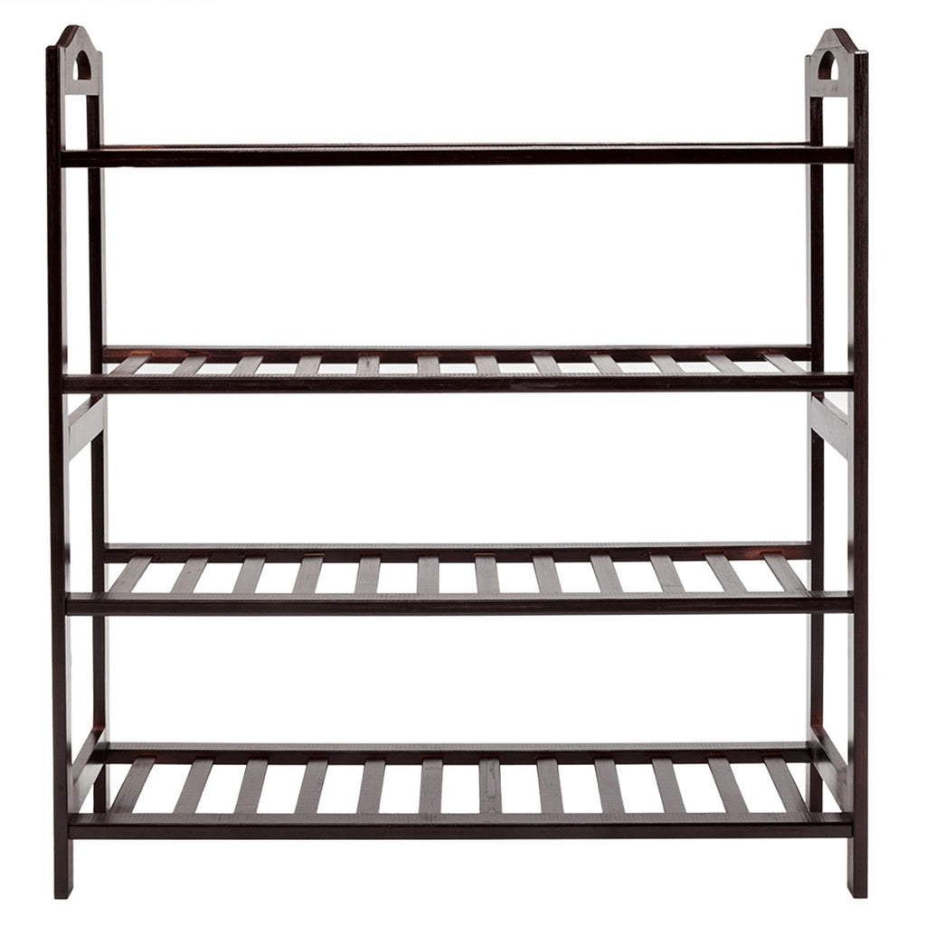 4-Tier Shoe Rack for Hallway and Entryway Organization