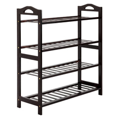 4-Tier Shoe Rack for Hallway and Entryway Organization