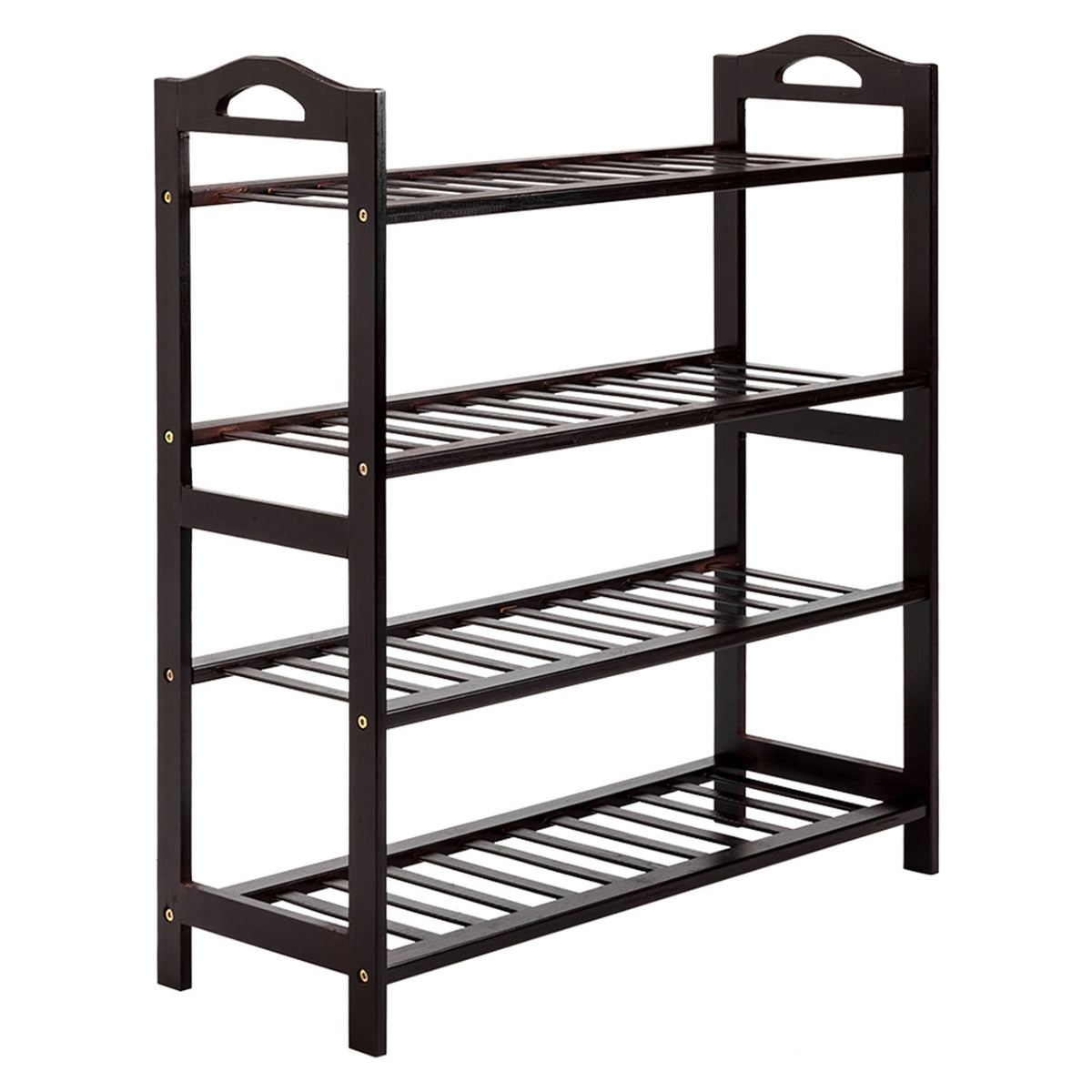 4-Tier Shoe Rack for Hallway and Entryway Organization
